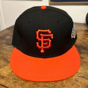 San Francisco Giants 2010 World Series Patch New Era Fitted Hat sz 7 5/8 MLB